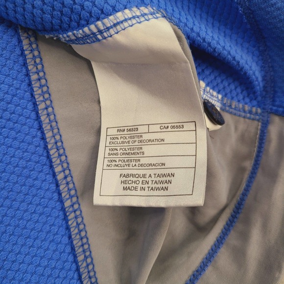 Nike Golf Shirt Mens Large Blue Sphere‎ React Short Sleeve Breathable Quick Dry - Picture 7 of 12